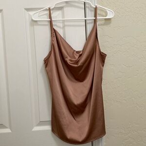 Rose Gold Satin Tank – Size S